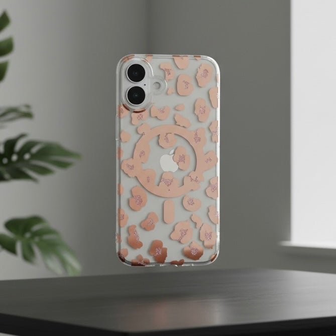 iPhone 17 Series : Chrome Leopard Print Case for Her