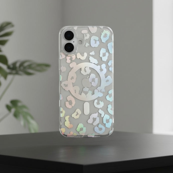 iPhone 17 Series : Chrome Leopard Print Case for Her