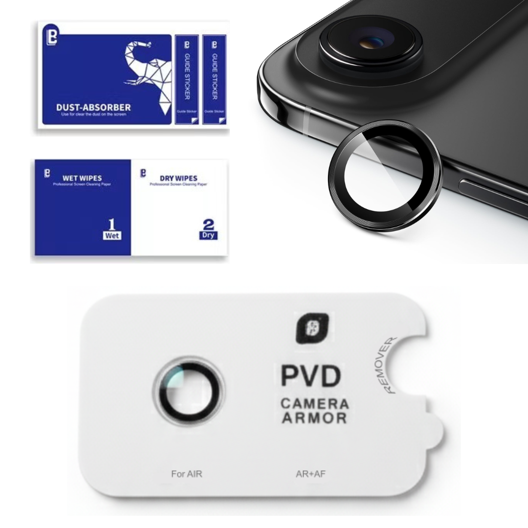 iPhone 17 Series : PVD Stainless Steel | Sapphire Glass Camera Rings | PVD
