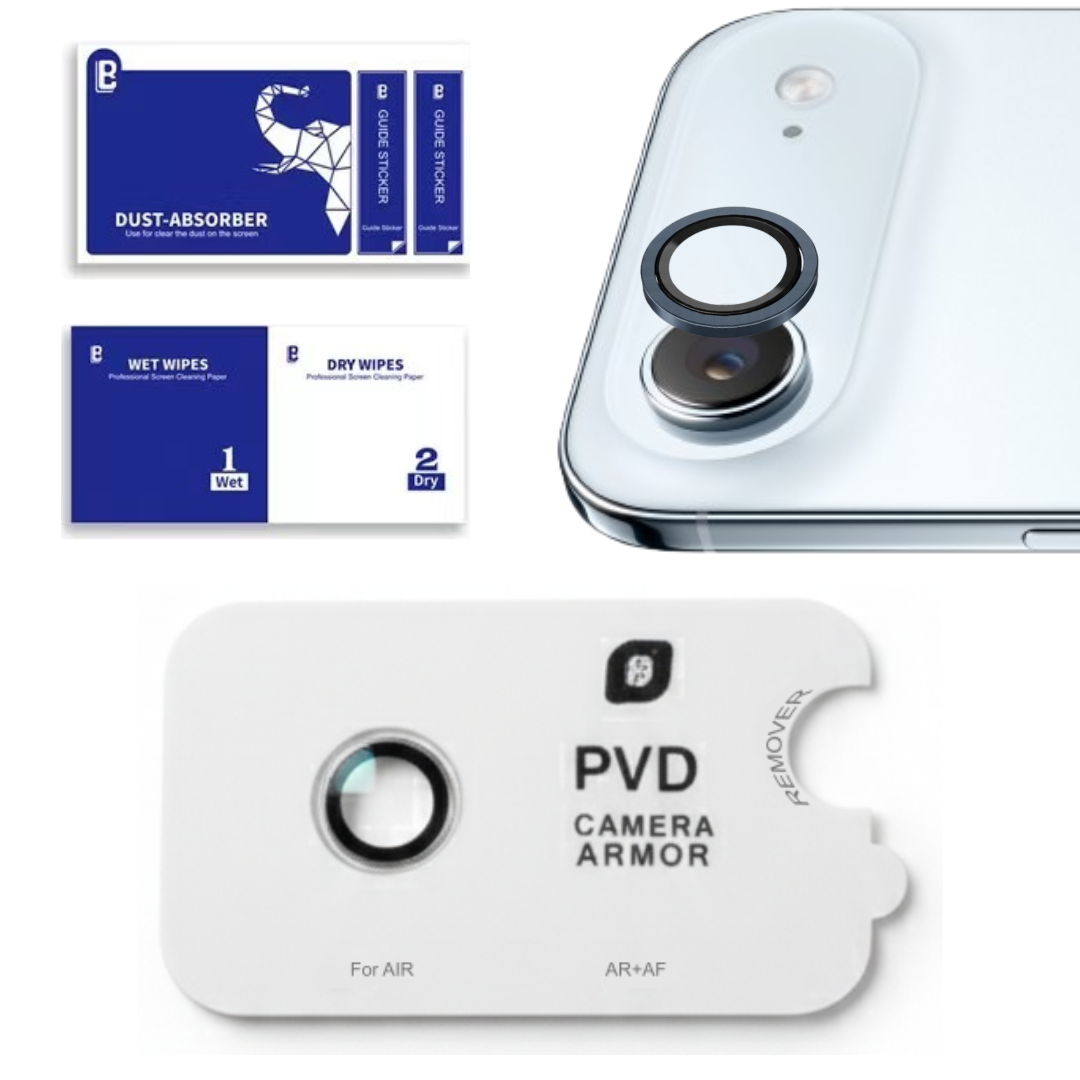 iPhone 17 Series : PVD Stainless Steel | Sapphire Glass Camera Rings | PVD