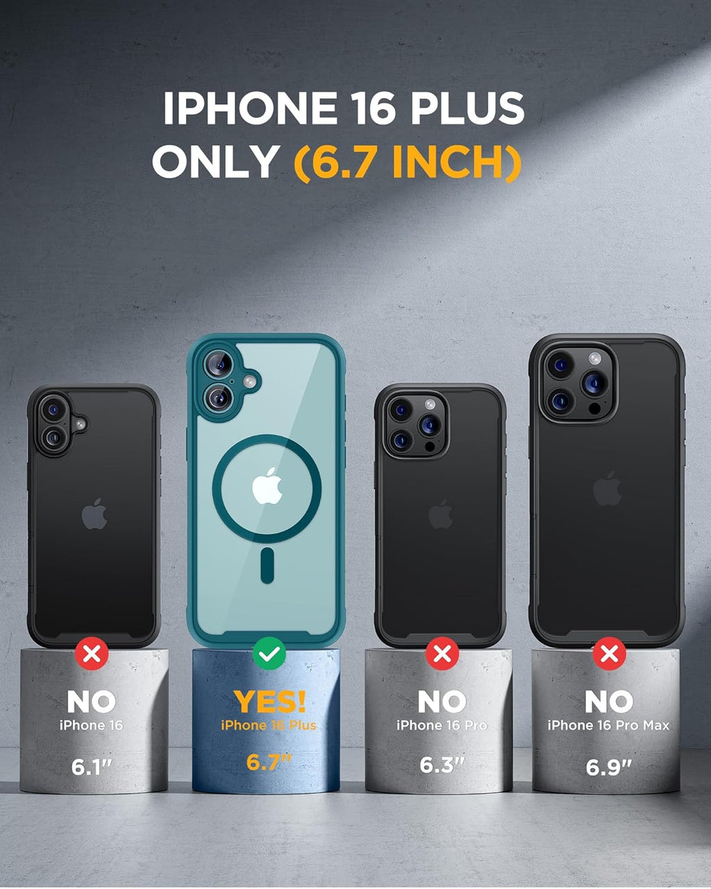 iPhone 16 Plus 360° Protection Case [GREEN] : Front Screen + Back Cover + Camera Protector