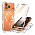 iPhone 17 Pro 360° Protection Case [CLEAR] : Front Screen + Back Cover + Camera Protection Inbuilt