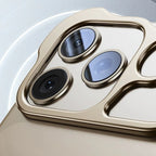 iPhone 17 Series: Minimalist Titanium Metal Bumper Case