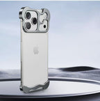 iPhone 17 Series: Minimalist Titanium Metal Bumper Case