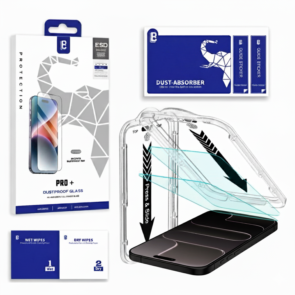 iPhone 17 Series: 5D Screen Protector MAGIC BOX, Anti Scratch, 100% Dust Free