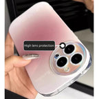Candy Color Laser iPhone 17 Case – Shiny Gradient Frame & Glossy Protection