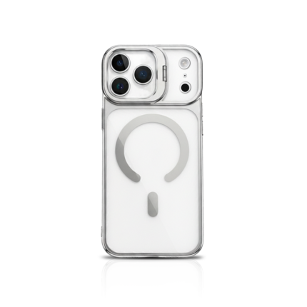 iPhone 17 Magnetic Borderless Case with Built-in Lens Holder
