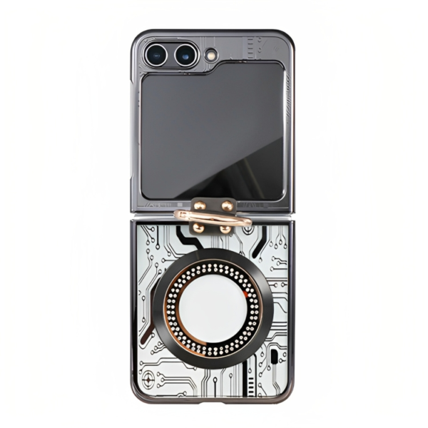 Circuit Board Pattern Power Phone Case with MagSafe