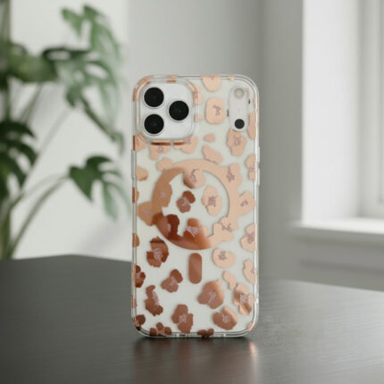 iPhone 17 Series : Chrome Leopard Print Case for Her